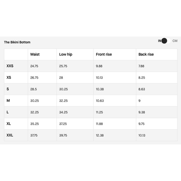 Everlane Womens The Bikini Bottom Medium Swimwear Navy Blue Floral NWT - Picture 8 of 8